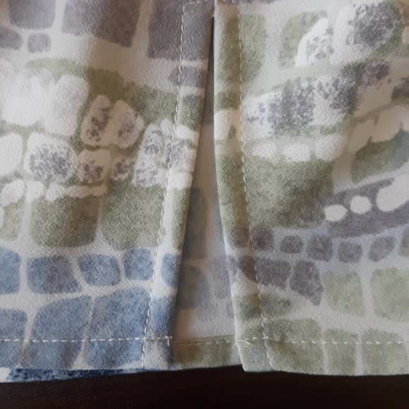 Alfred Dunner NWOT Silky Blue/Gray Long Sleeve Top - Picture 6 of 9